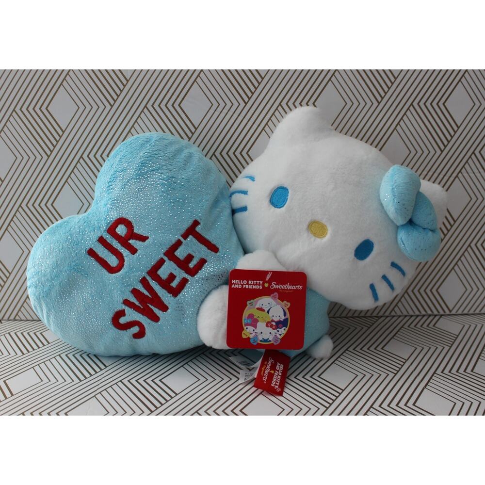 Sanrio Hello Kitty Sweethearts Blur Plush Heart 8" New
